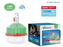 BOMBILLO LED RECARGABLE 40W VERDE UNID STARLED