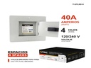 CAJA DE BREAKER C/TAPA 4 CIRCUITOS 40 AMP-100/220V UNID TRIC