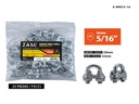 NUDOS PARA CABLE 5/16" HIERRO MALEABLE 25 PZAS UNID ZASC