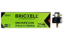 ENCHUFE ELECTRICO GOMA MACHO 15A/125V UNID BRICKELL