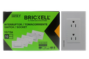 TOMA CORRIENTE DOBLE BLANCO 15A 110V-250V UNID BRICKELL