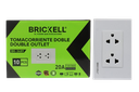 TOMA CORRIENTE DOBLE CON TIERRA 20A 110-220V UNID BRICKELL