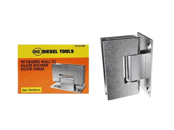 BISAGRA RECTA PARA PUERTA DE BAÑO BATIENTE 90x55MM UNID DIESEL TOOLS