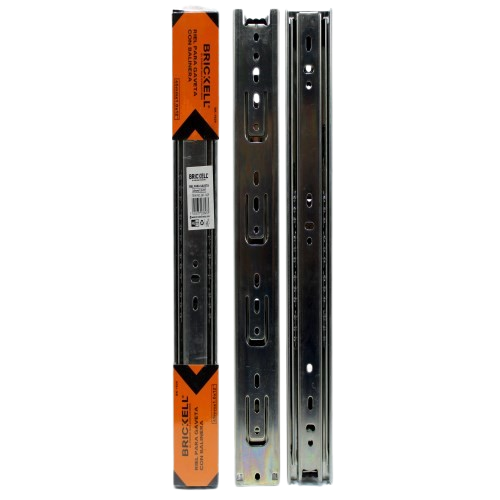 CORREDERA RIEL TELESCOPICA CON BALINERAS 30CM UNID BRICKELL