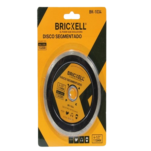 DISCO DIAMANTADO CONTINUO 4 1/2" 115MM UNID BRICKELL