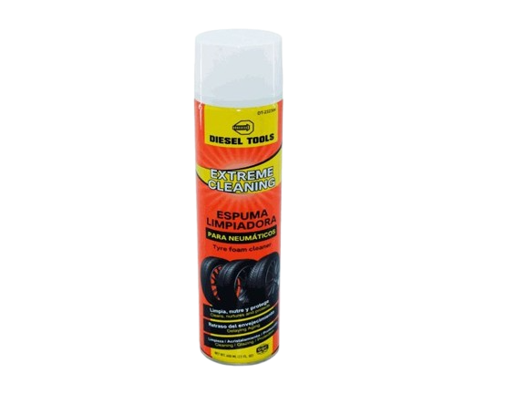 ESPUMA LIMPIADORA PARA NEUMATICOS 650ML UNID DIESEL TOOLS