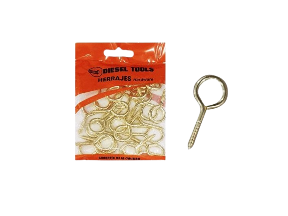 GANCHO DE OJO ARMELLA #10 25PZAS UNID DIESEL TOOLS