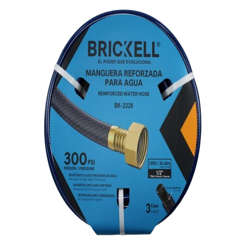 MANGUERA DE JARDIN REFORZADA 1/2" L=30 MTS UNID BRICKELL