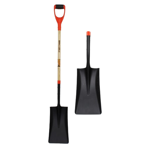 PALA CUADRADA 1 KG M/ DE MADERA + PLÁSTICO NEGRO UNID BRICKELL