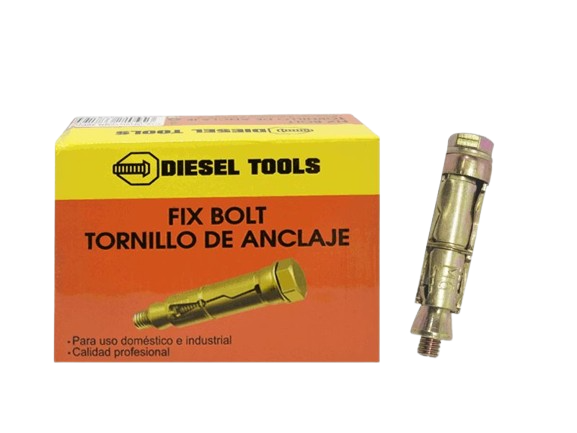 RAMPLUG METALICO DE ANCLAJE 1/4" 100 PZAS UNID DIESEL TOOLS
