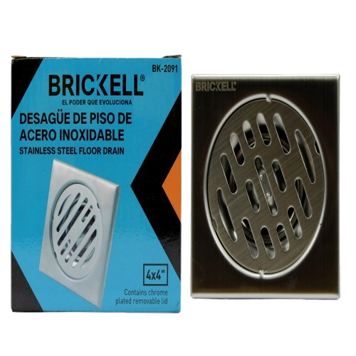 REJILLA PARA PISO 4X4 PLG METALICA UNID BRICKELL