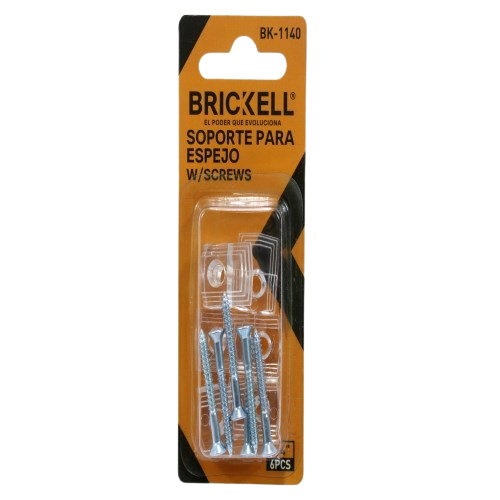 SET DE SOPORTES PARA ESPEJO 2CM UNID BRICKELL