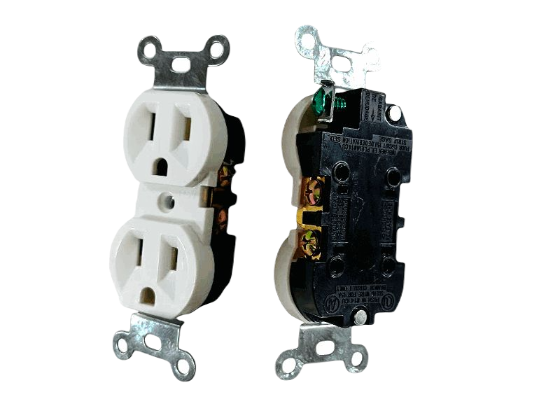 TOMA CORRIENTE 270 DOBLE COLOR BLANCO UNID V-TEG