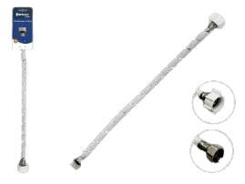 CANILLA FLEXIBLE  MANGUERA NYLON 1/2" X 1/2" UNID GRIMAX