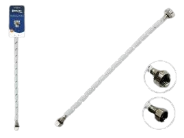 CANILLA FLEXIBLE  MANGUERA NYLON 1/2" X 7/8" UNID GRIMAX