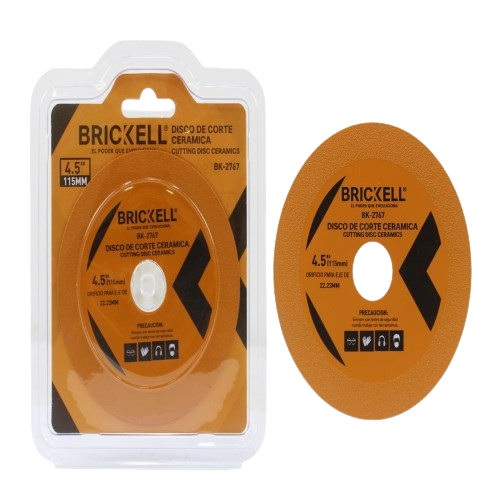 DISCO DE CORTE CERAMICA / VIDRIO 4 1/2" 1.0X22,23MM UNID BRICKELL