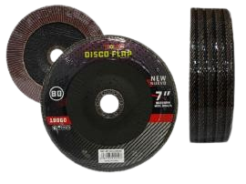 DISCO FLAP  DE PULIR 7" DE 80 GR UNID MAXI TOOLS