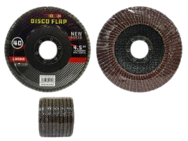 DISCO FLAP DE PULIR 4 1/2" DE 40 GR UNID MAXI TOOLS