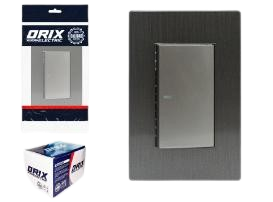 INTERRUPTOR APAGADOR SENCILO GRIS UNID ORIX