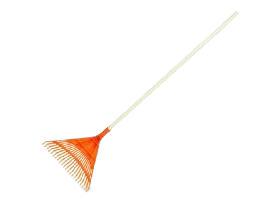 RASTRILLO CON CABO 22 DIENTES GRUESO NARANJA PLASTICO UNID S/M