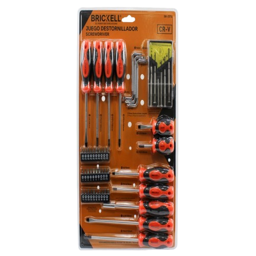 SET JUEGO DE DESTORNILLADOR 50 PZAS UNID BRICKELL