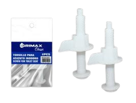 TORNILLOS P/ASIENTO INODORO PVC UNID GRIMAX