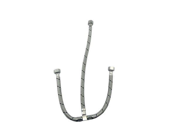 CANILLA FLEXIBLE MANGUERA METALICA 1/2" X 1/2"X 1/2" UNID AQUA PLUS