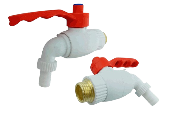 LLAVE DE JARDIN 1/2"X1/2" PLASTICA CON INSERTO METALICO UNID AQUA PLUS