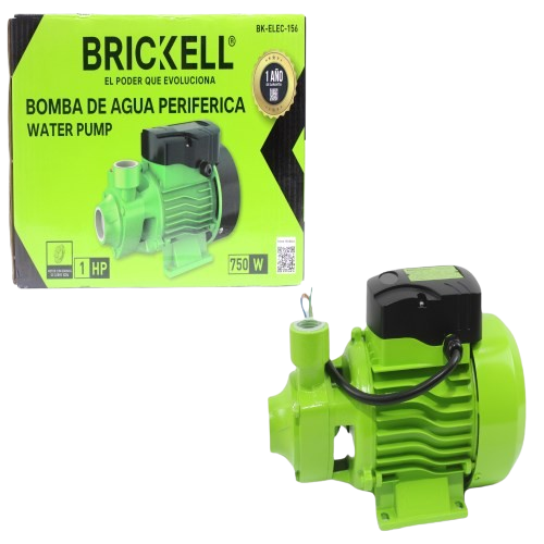 BOMBA DE AGUA PERIFERICA 1HP 100% COBRE UNID BRICKELL