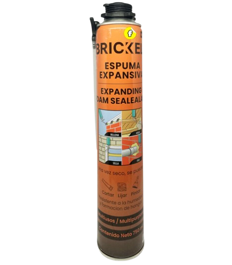 ESPUMA EXPANSIVA DE POLIURETANO 750 ML UNID BRICKELL