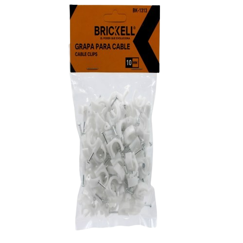GRAPA CIRCULAR PARA CABLE 10MM 100PZAS UNID BRICKELL