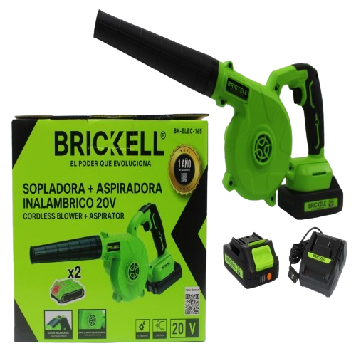 SOPLADORA INALAMBRICO 20V V. VARIABLE 2 BATERIAS UNID BRICKELL