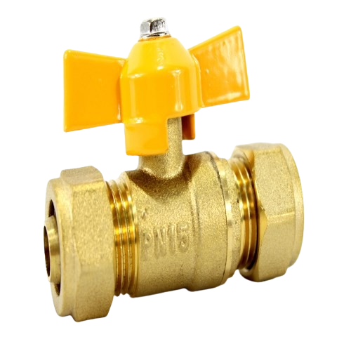 VALVULA DE PASO PARA GAS 170GR 1/2" UNID BRICKELL