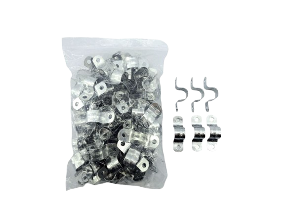 ABRAZADERA EMT 1/2" DOS PATAS 100 PZAS UNID DIESEL TOOLS