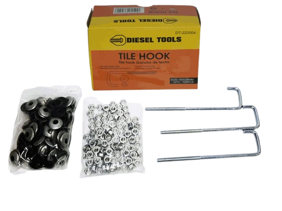 GANCHO TECHO (150X28MM)X100PZS UNID DIESEL TOOLS