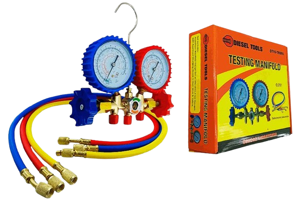 MANOMETRO PARA REFRIGERACION R22/134/410/404 90CM UNID DIESEL TOOLS