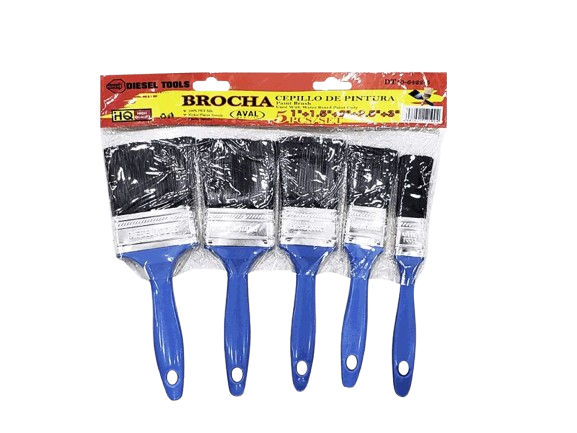 SET DE BROCHAS 1"-1,5"-2"-2,5"-3" 5 PZAS UNID DIESEL TOOLS