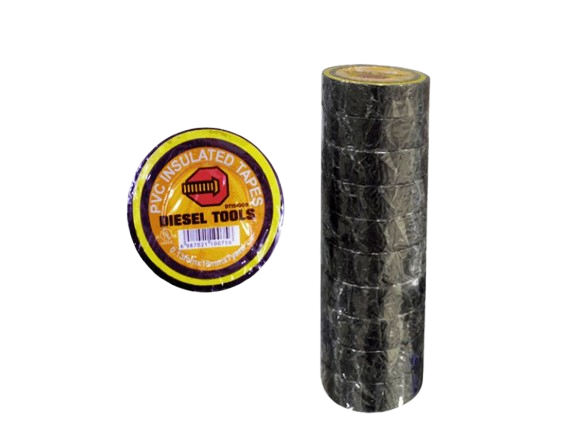 TEIPE ELECTRICO NEGRO 6,40 METROS UNID DIESEL TOOLS