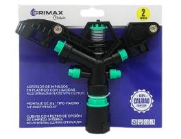 ASPERSOR DE IMPULSOS 1" 2 SALIDAS 1PL PLASTICO UNID GRIMAX