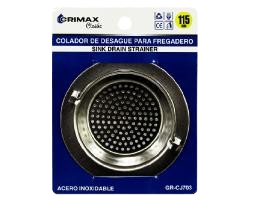 CESTA REJILLA COLADOR 11,5CM ACERO INOX  PUNTO PARA FREGADERO UNID GRIMAX