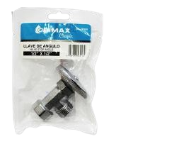 LLAVE DE ARRESTO 1/2"X1/2" SENCILLO CROMADO UNID GRIMAX