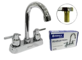 LLAVE PARA LAVAMANO DOBLE 1/2" PALANCA UNID GRIMAX