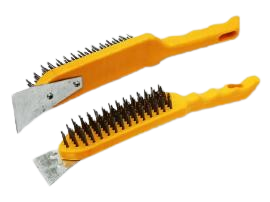 CEPILLO DE ALAMBRE CON ESPATULA 4"X29 PLASTICO UNID MAXI TOOLS