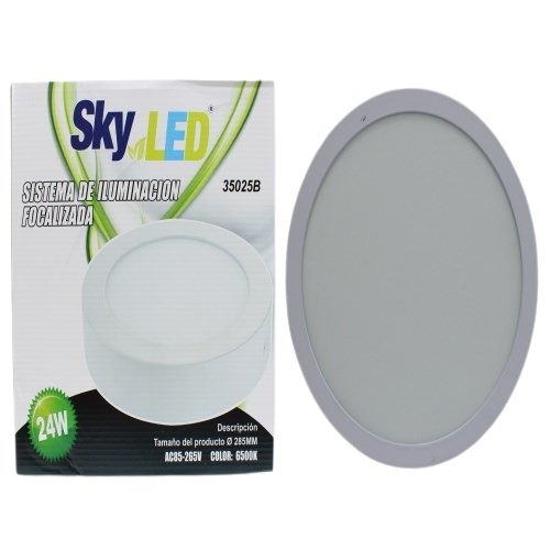 LAMPARA PANEL LED SUPERFICIAL 24W UNID SKYLED