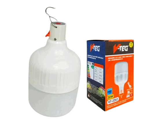 BOMBILLO LED RECARGABLE 30W USB UNID V-TEG