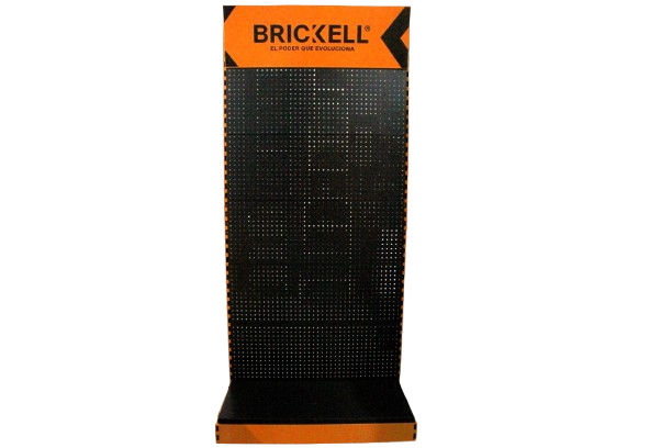 EXHIBIDOR BRICKELL NARANJA (2,20x1x0.45 METROS)