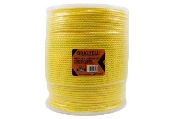MECATE/CUERDA DE POLIPROPILENO 1/4" X 588 MTS X 10 KG UNID BRICKELL