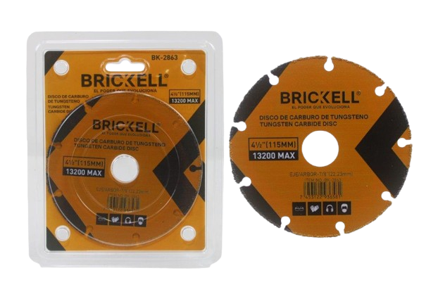 DISCO SEGMENTADO DE CARBURO DE TUNGSTENO 4 1/2"-7/8" UNID BRICKELL