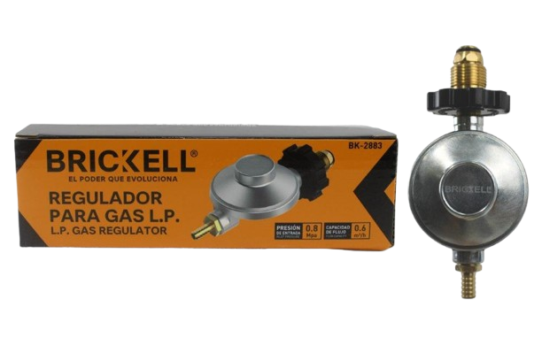 REGULADOR DE GAS PARA BOMBONA DE GAS 18KG A 43 KG UNID BRICKELL