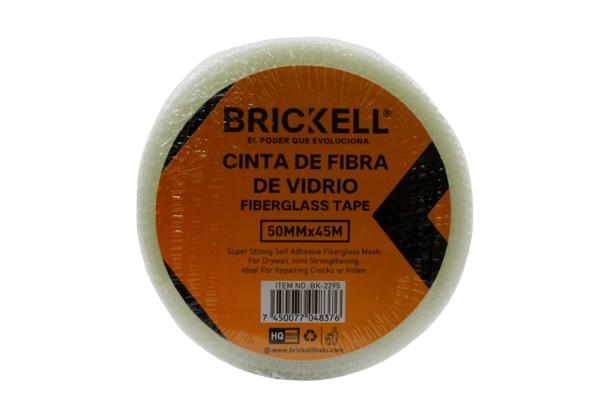 CINTA DE FIBRA DE VIDRIO 50MMX45MTS UNID BRICKELL